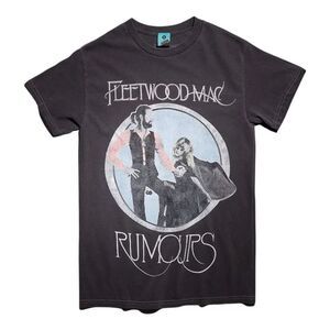 Fleetwood Mac Unisex Adult Rumours Vintage Wash T-Shirt / Charcoal